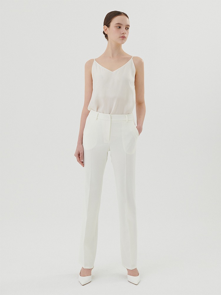 VICTORIAN FLARED PANTS - OFF WHITE